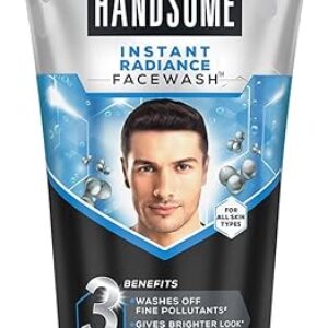 Fair and Handsome Instant Radiance Face Wash | Pro-Peptide | Instant Radiance| Washes of Fine Pollutants | Cooling Freshness | 150g