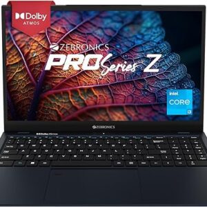 ZEBRONICS Laptop PRO Series Z NBC 3S, Intel Core 12th Gen i3 Processor (8GB RAM | 512GB SSD), 15.6-Inch (39.6 CM) IPS Display, (Ultra Slim |38.5 Wh Large Battery |Windows 11 |Midnight Blue |1.76 Kg)