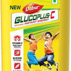 Dabur GlucoPlus-C Nimbu Pani - 400g Glucose Powder |Vitamin C Helps Boosts Immunity|Calcium Supports Bone Health |Replenishes Energy | Juicy & Tasty Lemon Flavour