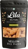 LDF Fresh Yellow Dry Dates Khajur Khajoor, Medium Grade Size, 1kg
