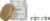 Amazon Brand – Solimo Glass Candle + 2 Tea Light- White, 7.9 X 8.5 Cm,
