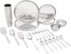 Solimo Stainless Steel Dinner Set – 44 Pieces