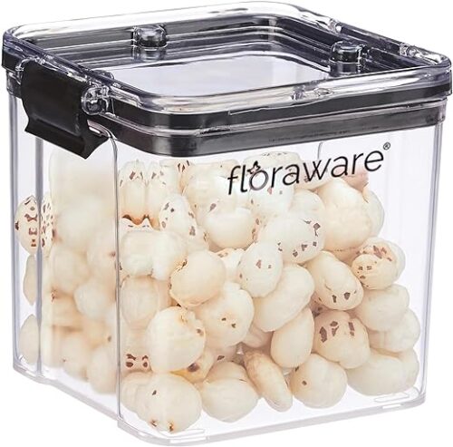 Floraware Food Safe Plastic Multiuse Square Lock & Lock Airtight Container
