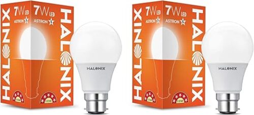 Halonix Astron Plus B22 7-Watt LED Bulb (Cool White) – Pack of 2