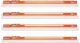 Halonix Streak Squar 20-Watt LED Batten (Pack of 4, Warm White, Square)
