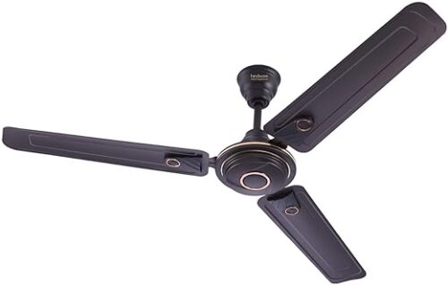 Hindware Smart Appliances Caeli Dark Walnut Bronze Star rated ceiling Fan