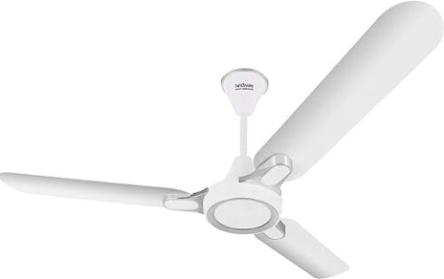 Hindware Smart Appliances Ventus White Silver 1200MM ceiling Fan