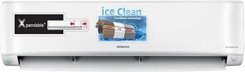 Hitachi 1 Ton Class 3 Star, ice Clean, Xpandable+, Inverter Split AC