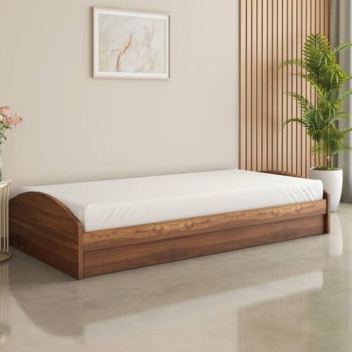 Addison Engineered Wood Single Bed Diwan with Box Storage