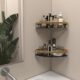 JIALTO 2 Pcs Corner Shelf for Bathroom