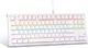 Mechanical Gaming Keyboard 87 Keys Wired Compact TKL Mechanical Keyboard Ergonomic Design Keyboard with Rainbow Led Backlit Blue Switches for Windows Mac PC, White