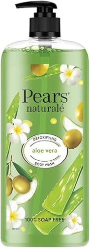 Pears Naturale Detoxifying Aloevera Bodywash, With Olive Oil & Aloe Vera, Paraben Free, Soap