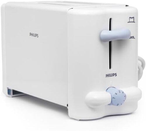 Philips HD4815/01 2-Slice 800-Watt Pop-up Toaster (White)