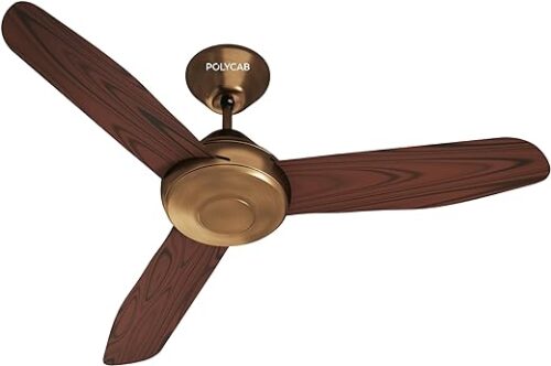 Polycab Superia Megna Luxury Metallic Copper Finish 1200 mm 1 star Ceiling Fan